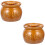 2Pcs Ceramic Soup Jar Chocolate Kitchen Stewed Soup Pot Multi-Use 6