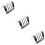 3Pcs Silver Bread Rack Stainless Steel Multi-Grid Sliced Bread Shelf 7