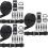 3Sets Strap Schnallen Bänder D-Ring Clips Nylon Schwarz DIY-Set 3