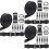 3Sets Strap Schnallen Bänder D-Ring Clips Nylon Schwarz DIY-Set 4