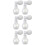 6St Wit Highlighter Poeder Sprayfles Glitter Make-Up Haar Lichaam 8