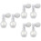 6St Wit Highlighter Poeder Sprayfles Glitter Make-Up Haar Lichaam 6