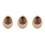 3St Creatieve Eier Kom Keramische Dessert Houder Khaki 10