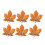 48St DIY Kleding Patch Gouden Borduur Maple Leaf Charm Accessoires 1