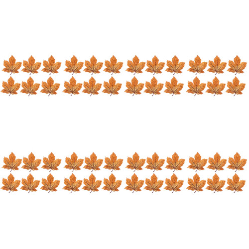 48St DIY Kleding Patch Gouden Borduur Maple Leaf Charm Accessoires 1