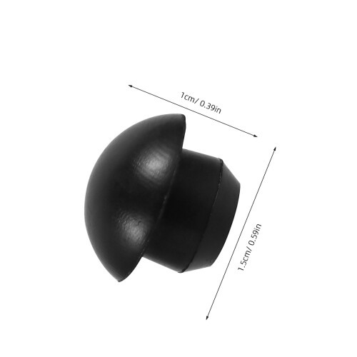 20St Rubber Vulplug, Horizontale , Hitte- En Ozonbestendig, Zwart 2