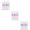 18Pièces Nail Art Violet Double-Tête Pour Et 9