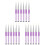 18Pièces Nail Art Violet Double-Tête Pour Et 2