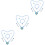 3Sets Sieraden Set Parel Snowflake Thema Accessoires 5