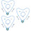3Sets Sieraden Set Parel Snowflake Thema Accessoires 7