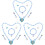 3Sets Sieraden Set Parel Snowflake Thema Accessoires 2