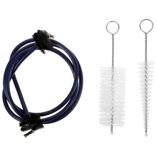 2Sets Trompet Reinigingsset Donkerblauwe Spitse Borstel Voor Trompet