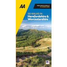 AA 50 Walks in Herefordshire amp Worcestershire Paperback Book