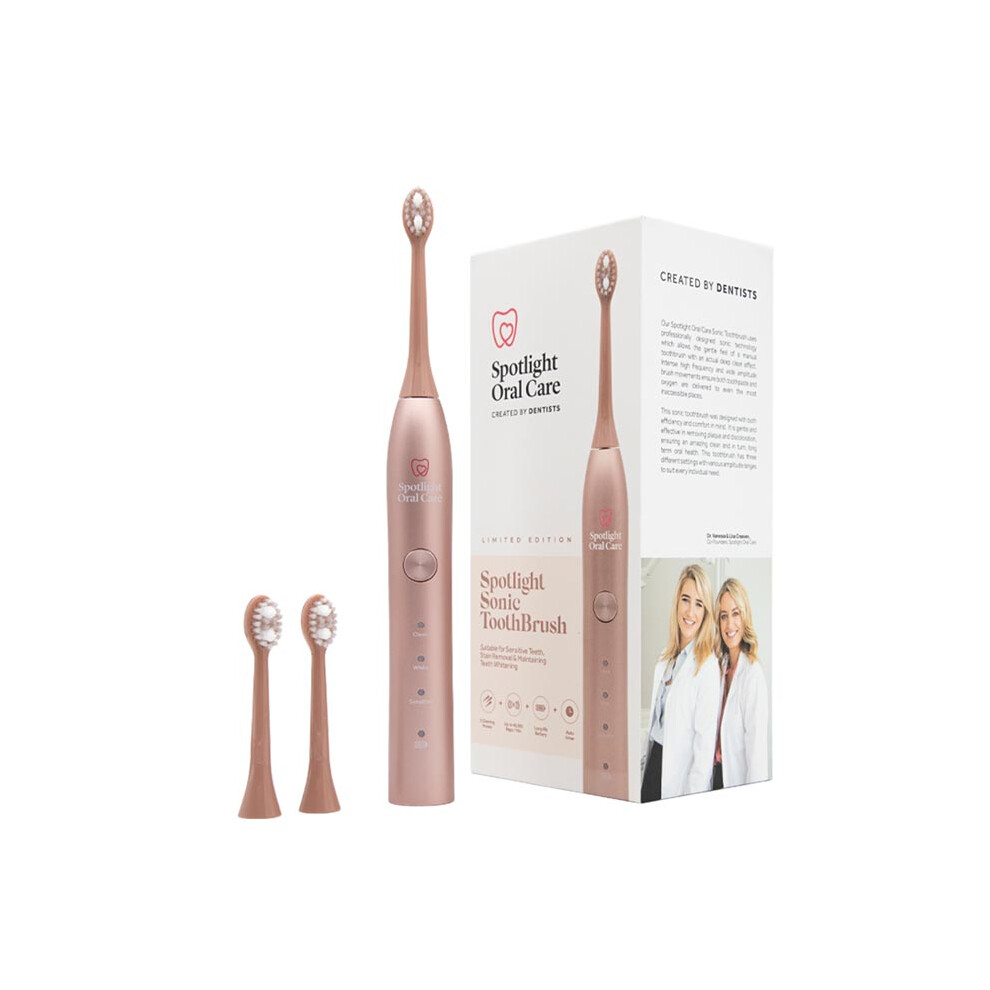 Spotlight Oral Care Limited Edition Sonic Toothbrush-Rose Gold