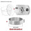 (8in set) Adjustable Round Cake Ring Mold Retractable Fondant Mousse Cake Ring Acrylic Circle Baking Ring Cake Tools Round Cake Form Kit 1