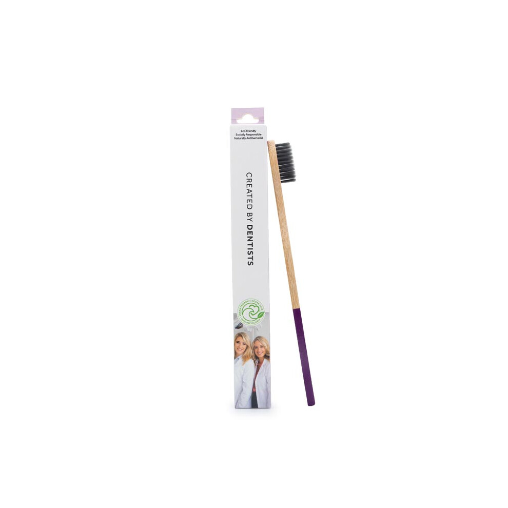 Spotlight Oral Care Bamboo Toothbrush-Purple