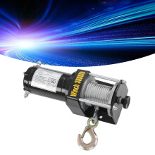 Kit verricello elettrico ATV UTV 24V 3000lbs con telecomando e cavo d'acciaio, supporto minimo
