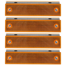 12Pièces Marqueurs Réfléchissants Orange En ABS Pour Entrée De Garage