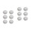 6Paires Fixations Boucles D'oreilles Silicone Argent Souples 4