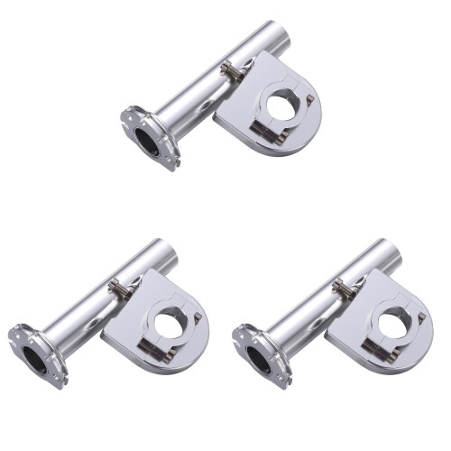 3Pièces Poignées Aluminium Argent Universelles Durables 1