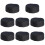 8Pièces Bonnets Chef Professionnels Respirants Coton Polyester Noir 9