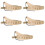5Pièces Guitare Cuir Solide Accessoire Réglable 8