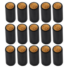 4St Praktische Heat Shrink Sealing Caps Cover Zwart