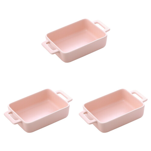 3St Multifunctionele Roze Keramische Brood En Cake Bakplaat 1