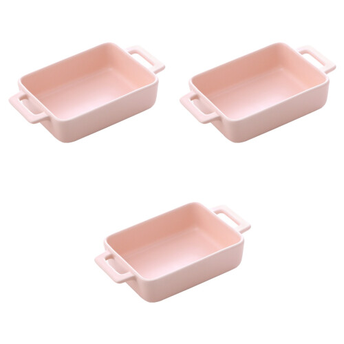3St Multifunctionele Roze Keramische Brood En Cake Bakplaat 2
