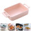 3St Multifunctionele Roze Keramische Brood En Cake Bakplaat 9