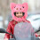 Motorradhelmbezug Schwein Schutz rosa 1