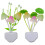 2PCS Mushroom LED Night Light Wall Lamp with Weed Leaf  Saving Bedroom Lamp EU Plug 1