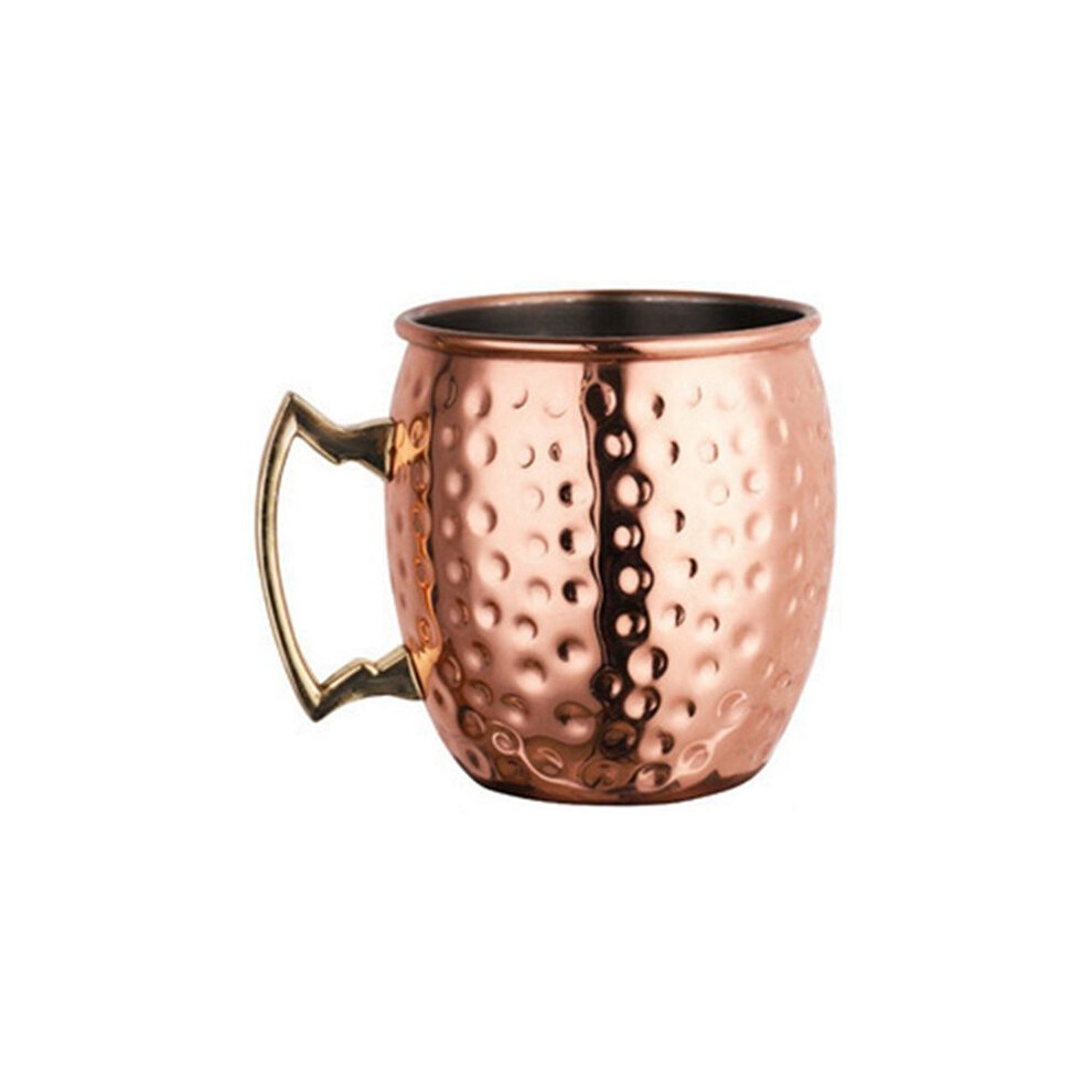 Moscow Mule Cup Stainless Steel Cocktail Mug Beer Cup Copper Plating Hammer Point