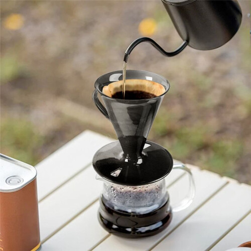Conical 30 Single Coffee Dripper,1-2Cups Hand Brew Coffee Filter Cup V30 Funnel Drip Filter Cup Coffeeware Tools A 1