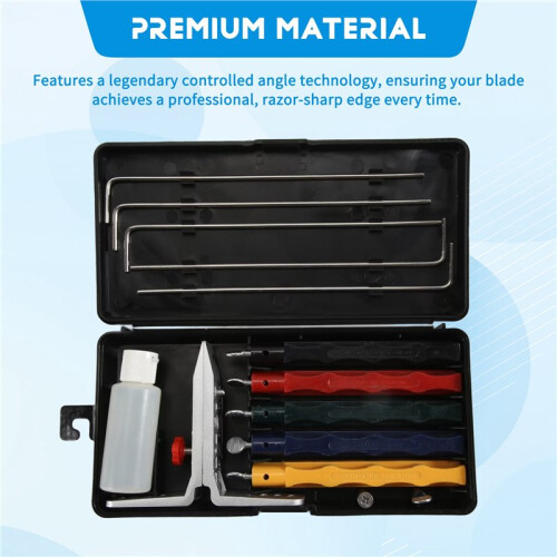 Knife Sharpening System,Professional Knife Sharpener with Controlled Angle,Knife Sharpener Professional with 5 Whetstone 2