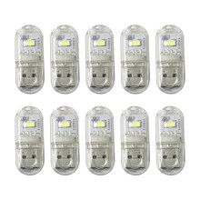 Lámpara LED con Enchufe USB para Banco de Energía, Luz de Lectura Portátil para Computadora Portátil, Luz Blanca