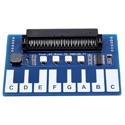 For Micro-Bit Expansion Board  Piano Music Expansion Board Cool Colourful Lights/Buzzer/Keypad I2C Interface