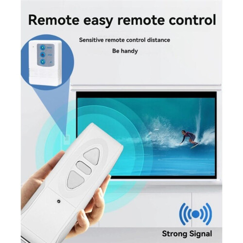 Remote Control 433MHZ Projector Screen Controller Electrical Curtain Wireless Remote Control  Receiver EU Plug 1