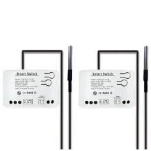 2Pc Tuya Zigbee with Temperature Sensor Passive Dry Contact Zigbee Relay Work with Home Assistant AC85-250V