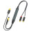 Digital Optical to 2RCA Audio Conversion Cable TV Projector Optical Digital Audio Output to Amplifier and Speakers 1