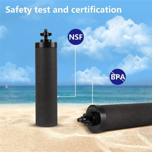 Black Replacement Water Filter,Replacement Compatible with Gravity Countertop Purification Elements 2
