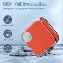 Headphone Case Cover for CMF Buds,Hard PC Shell Clear Protective Earbuds Case for CMF Buds,Headphones Case with Lanyard