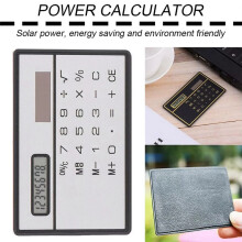 8 Digit Calculator Slim Solar Calculator with Touch Screen Credit Card Design  Size Portable Slim Calculator