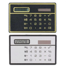 8 Digit Calculator Slim Solar Calculator with Touch Screen Credit Card Design  Size Portable Slim Calculator