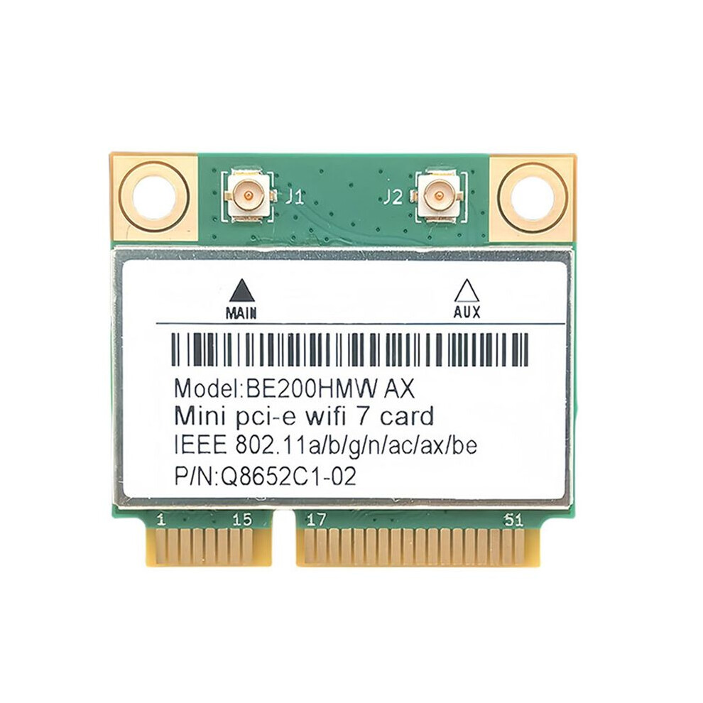 Wifi 7 Pci-E Wifi Card Be200 Be200hmw 8774Mbps 2.4G/5G/6Ghz For 5.4 802.11Be Network Adapter No Antenna 4713418356268