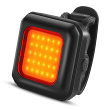 Mountain Bike Headlight Night Riding Front Light USB Rechargeable Ultra Bright Flashlight Tail Warning Black Red Light