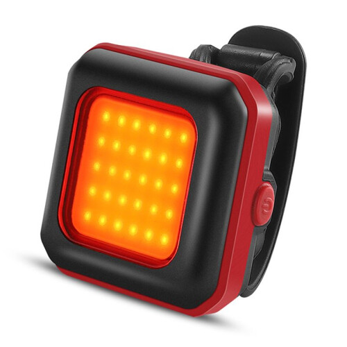 Mountain Bike Headlight Night Riding Front Light USB Rechargeable Ultra Bright Flashlight Tail Warning Red Red Light