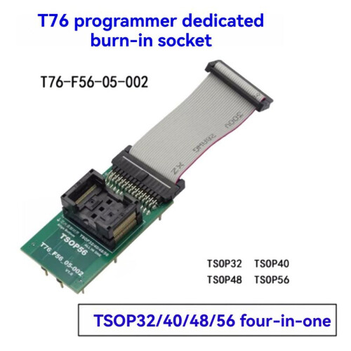 For XGecu T76 Programmer Tsop32 Tsop40 Tsop48 Tsop56 ZIF Adapter Burning Socket 2