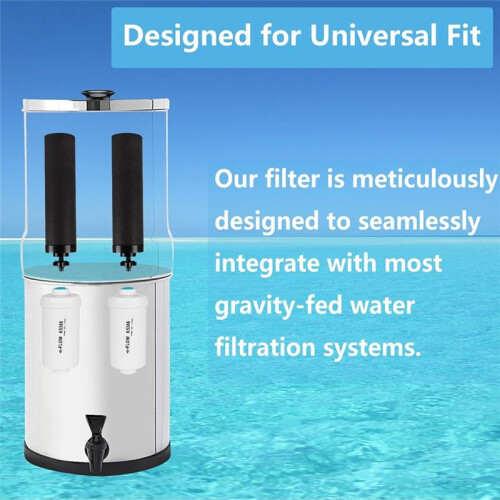 Black Replacement Water Filter,Replacement Compatible with Gravity Countertop Purification Elements 1