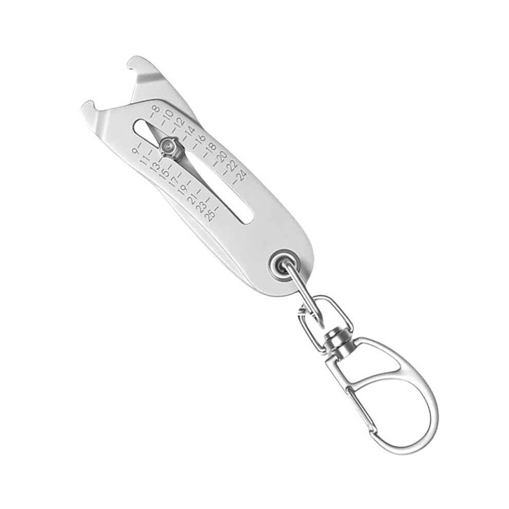 Portable Precise Thread Size Checker Keychain,Bolt And Nut Identifier Gauge Size Gauge Precise Bolt Size Finder Keychain 6031092551693